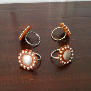 Western Leather and Silver Napkin Rings